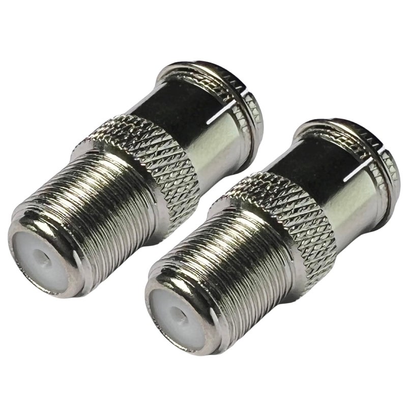 CESS F-Jack to F-Quick Push On Plug - F Type Male to F Type Female TV Adapter (2 Pack) - Image 5